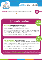 Agenda Juillet Août 2025