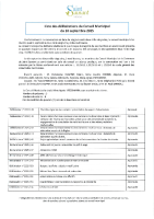 Liste des délibérations du Conseil Municipal du 10 septembre 2025