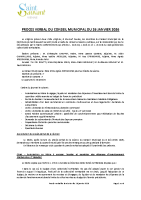 Procès-verbal du Conseil Municipal du 26 janvier 2026